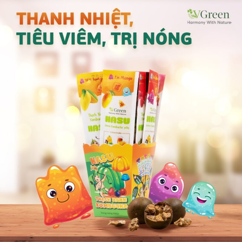 Thạch xanh Kombucha (cái) - Hình ảnh 2