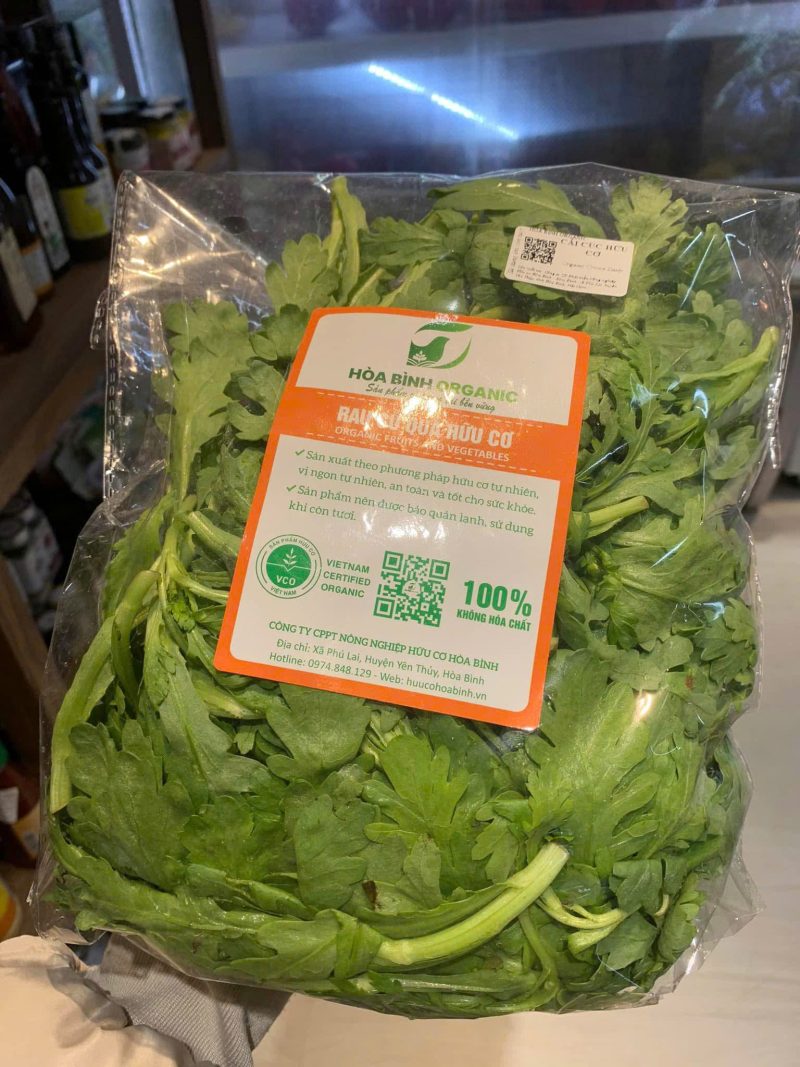 Cải cúc hữu cơ Hòa Bình Farm - Kg
