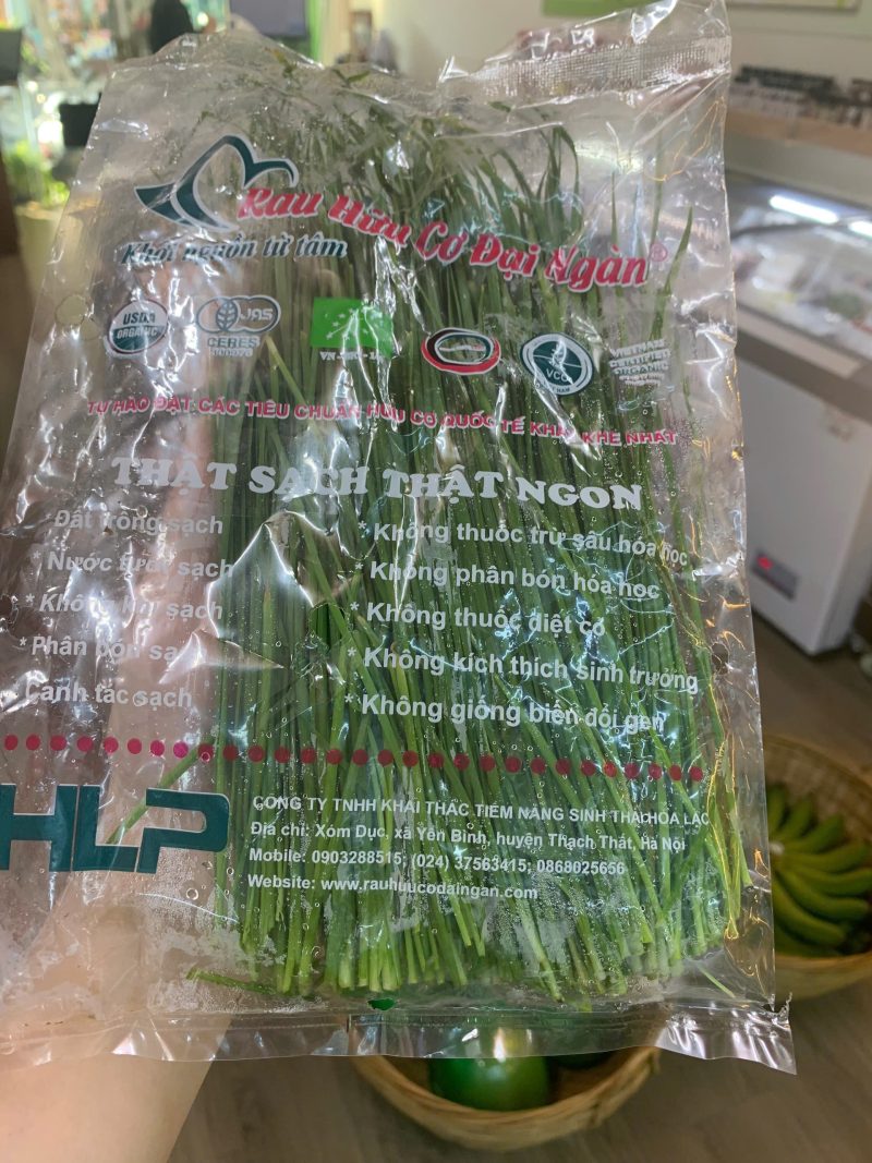 Lá hẹ hữu cơ Đại Ngàn