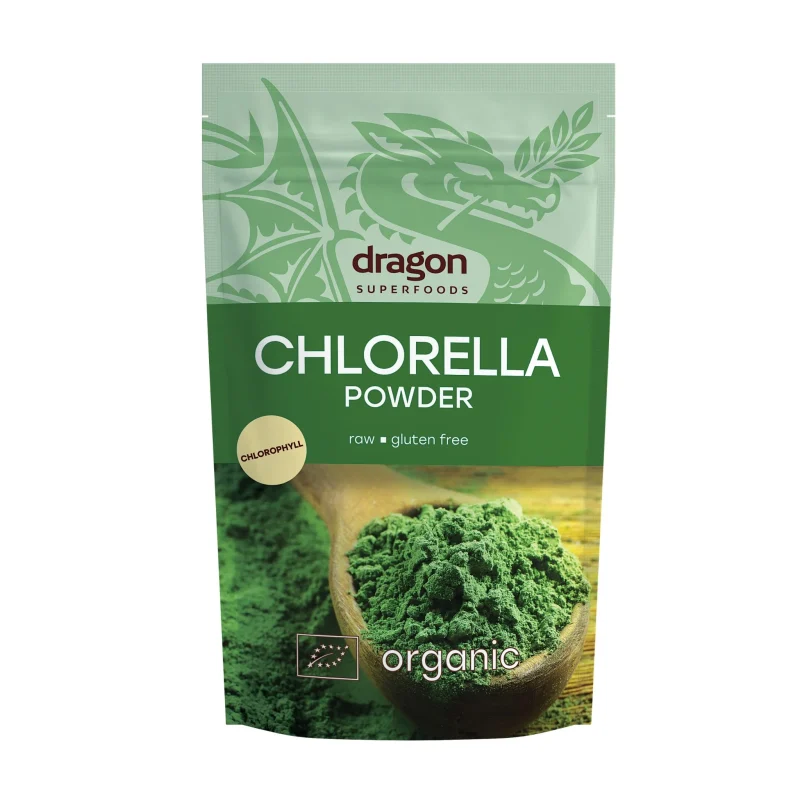 BỘT TẢO LỤC CHLORELLA HỮU CƠ DRAGON SUPERFOODS 200G - Túi