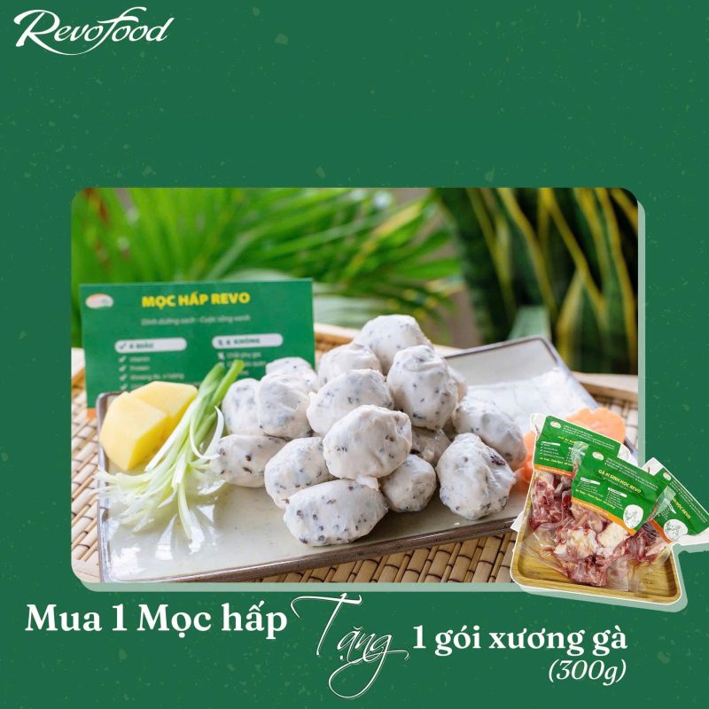 combo mọc hấp + xương gà ri sinh học
