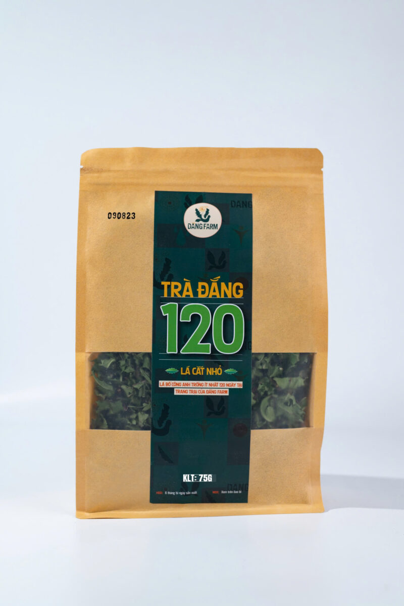 Trà lá bồ công anh cắt nhỏ 120 hữu cơ Đắng farm 100g - Hình ảnh 2